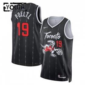 Dres Toronto Raptors Jakob Poeltl Nike 2025-26 City Edition Crno Swingman - Dječji